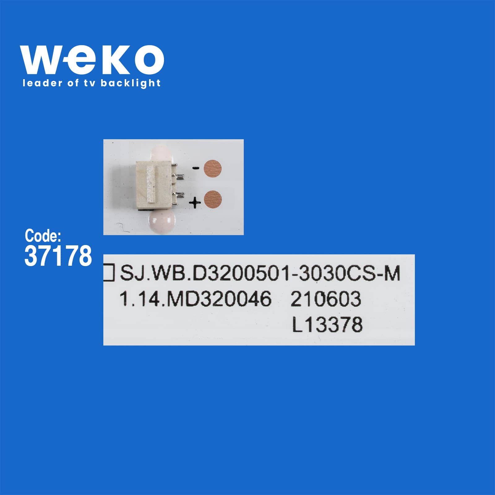 WKSET-6447 37178X2 SJ.WB.D3200501-3030CS-M 2 ADET LED BAR
