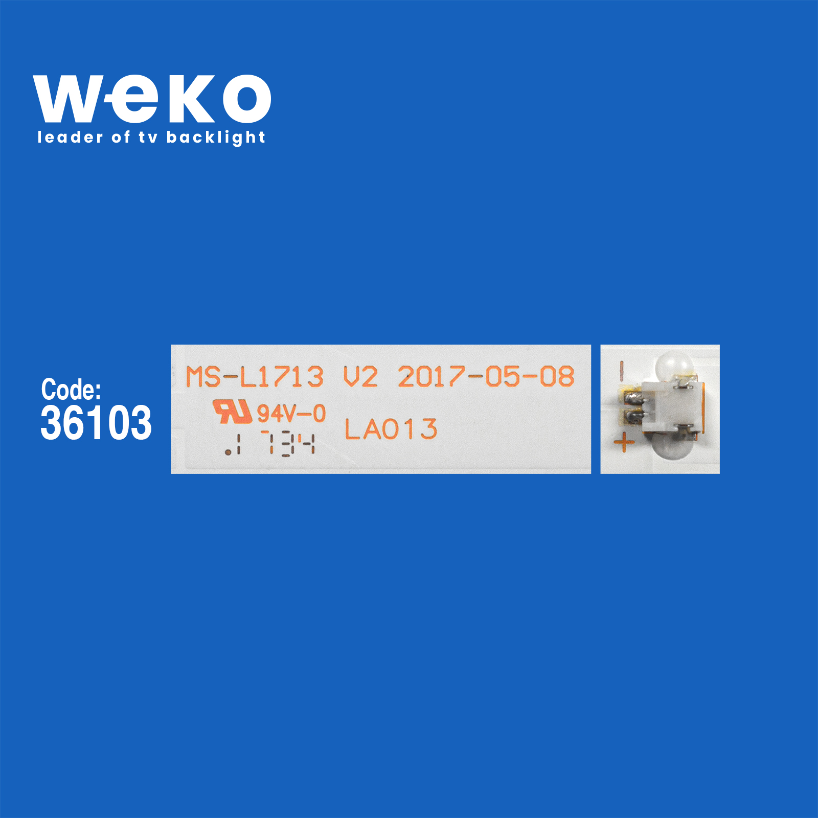 WKSET-6533 36103X3 MS-L1713 V2 SJ.CX.D4200402-3030CS-M 3 ADET LED BAR