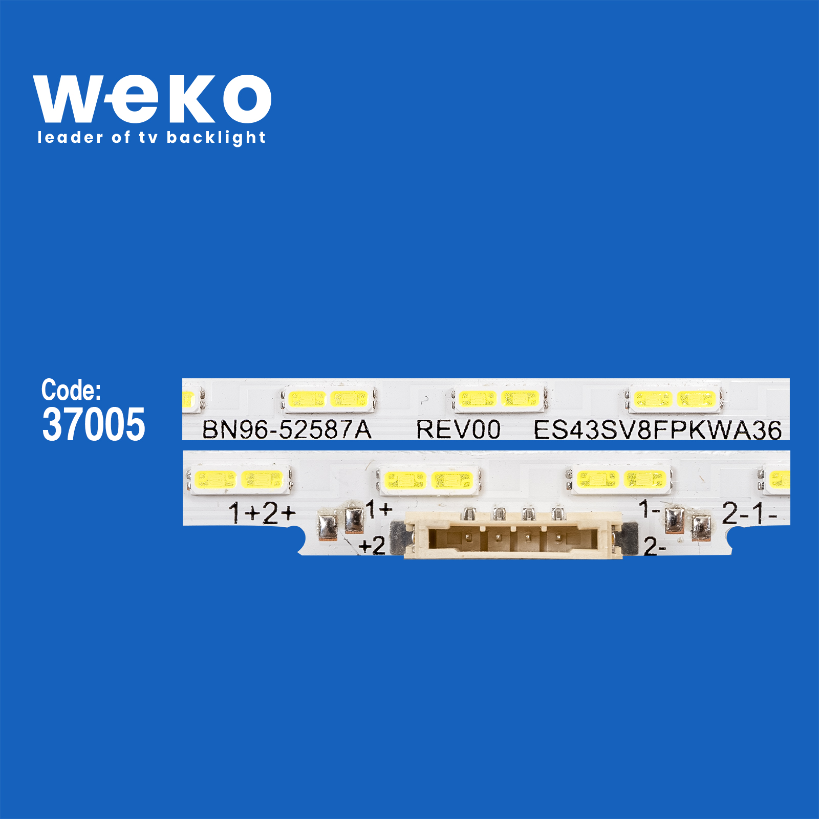 WKSET-6539 37005X2 BN96-52587A REV00 ES43SV8FPKWA36 2 ADET LED BAR (36LED)