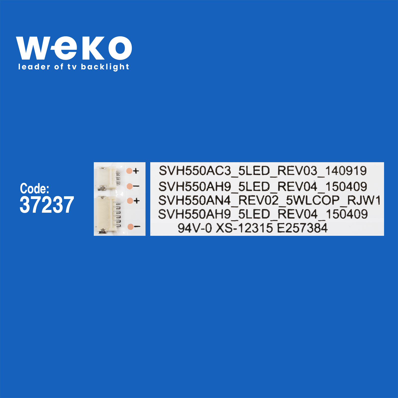 WKSET-6561 37237X10 SVH550AC3_5LED_REV05_150410 10 ADET LED BAR