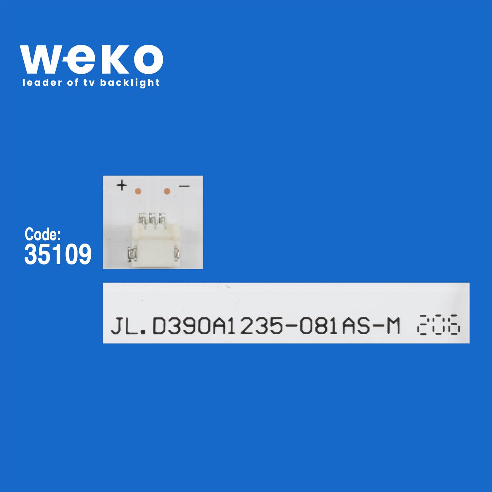 WKSET-6582 35109X3 JL.D390A1235-081BS-M 3 ADET LED BAR