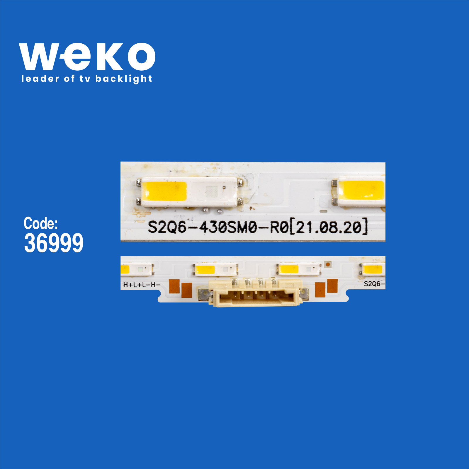 WKSET-6689 36999X2 S2Q6-430SM0-R0 2 ADET LED BAR TWO COLOR (İKİ RENK) (36LED)