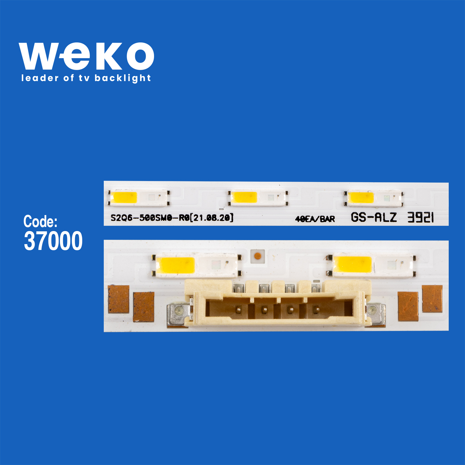 WKSET-6690 37000X2 S2Q6-500SM0-R0 2 ADET LED BAR TWO COLOR (İKİ RENK) (40LED)