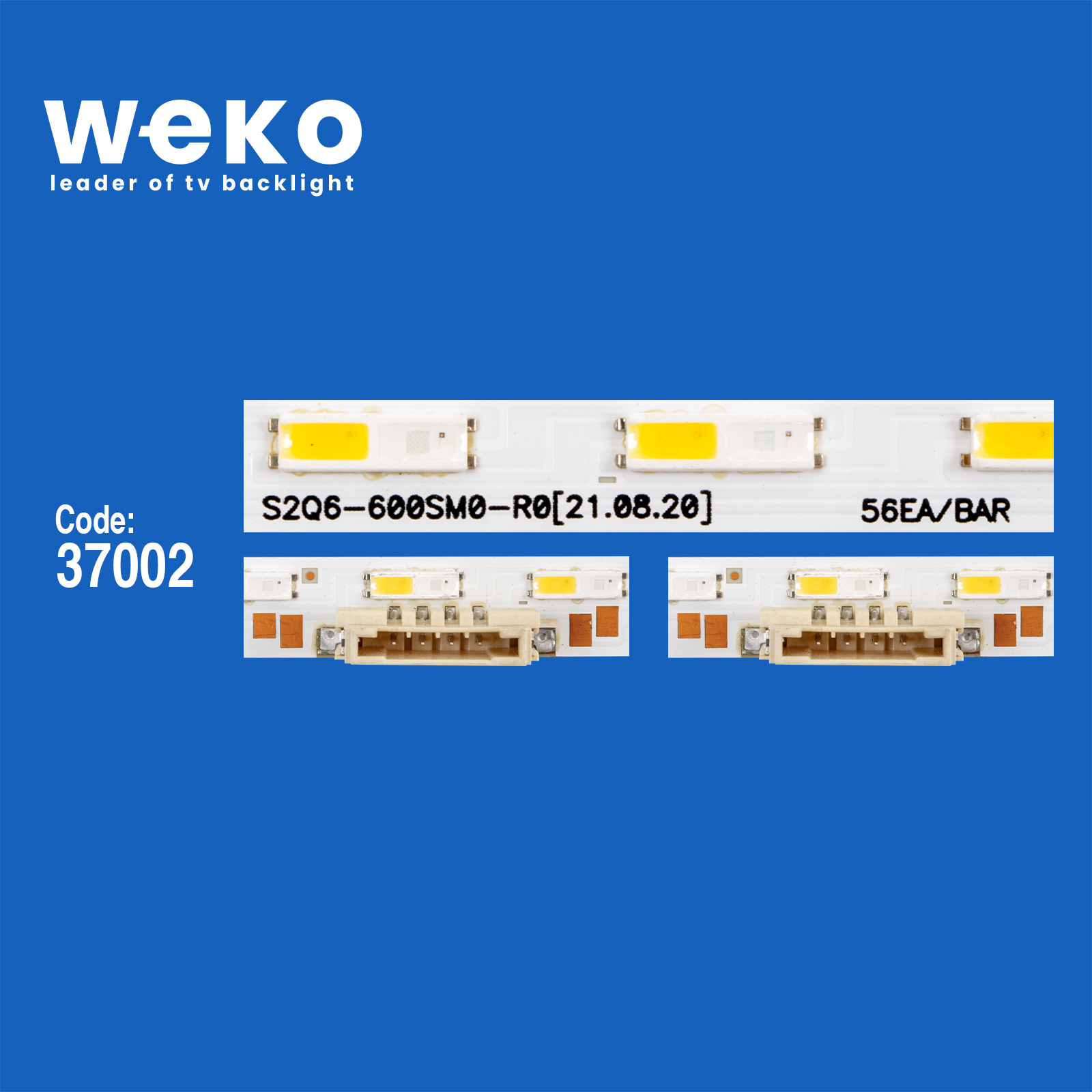WKSET-6692 37002X2 S2Q6-600SM0-R0 2 ADET LED BAR TWO COLOR (İKİ RENK) (56LED)