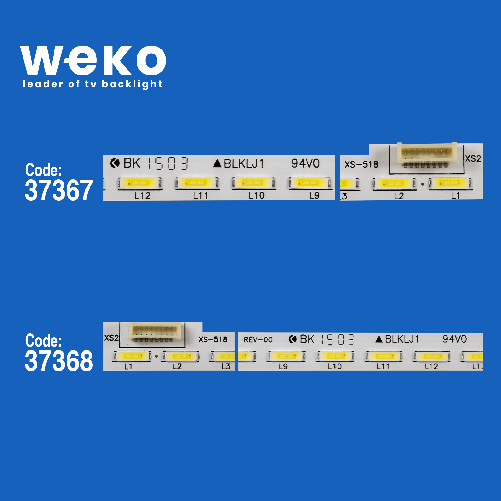 WKSET-6712 37367X1 37368X1 KONKA KDL49XS716AN L/R 2 ADET LED BAR (56LED)