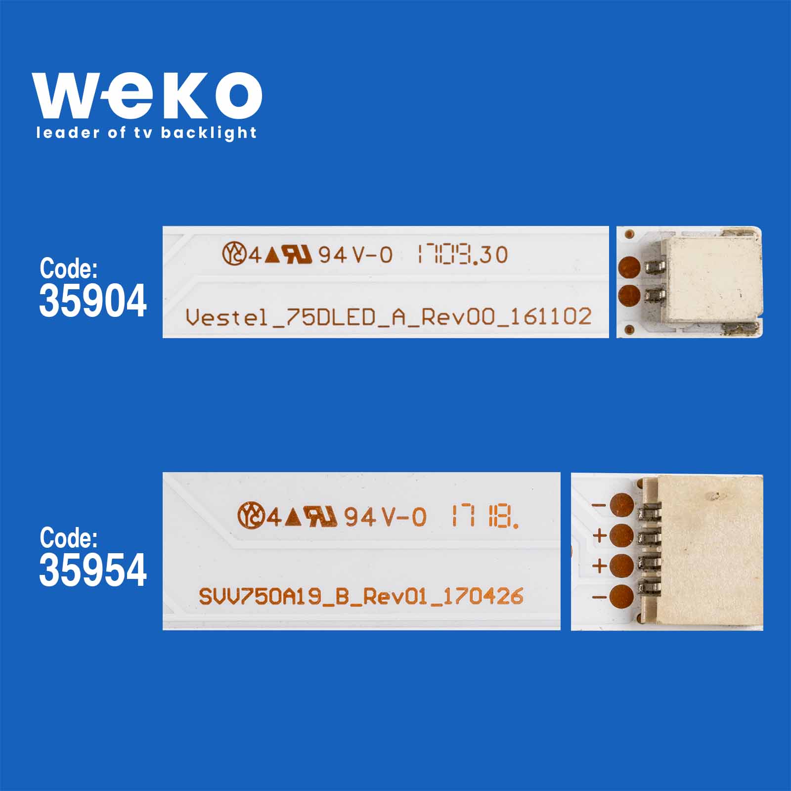 WKSET-6753 35904X12 35954X1 SVV750A19_A/B 13 ADET LED BAR