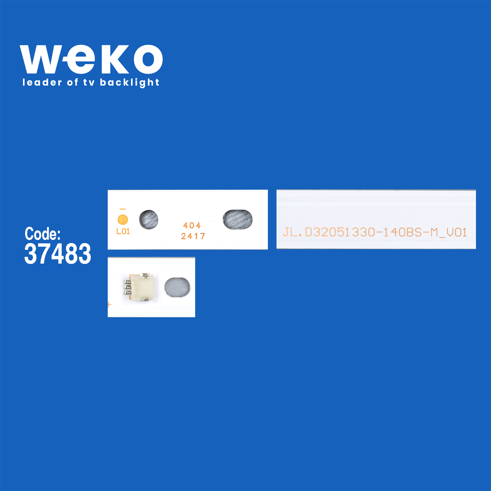 WKSET-6815 37483X2 JL.D32051330-140BS-M_V01 2 ADET LED BAR (5LED56,4CM6V)