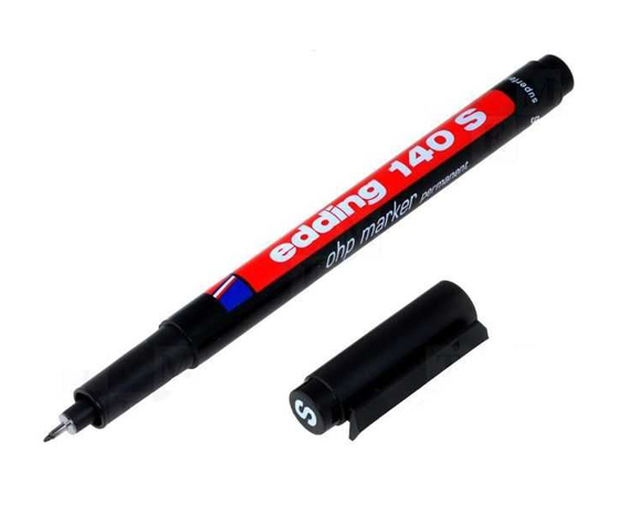 EDDING E-140S SİYAH ASETAT KALEMİ