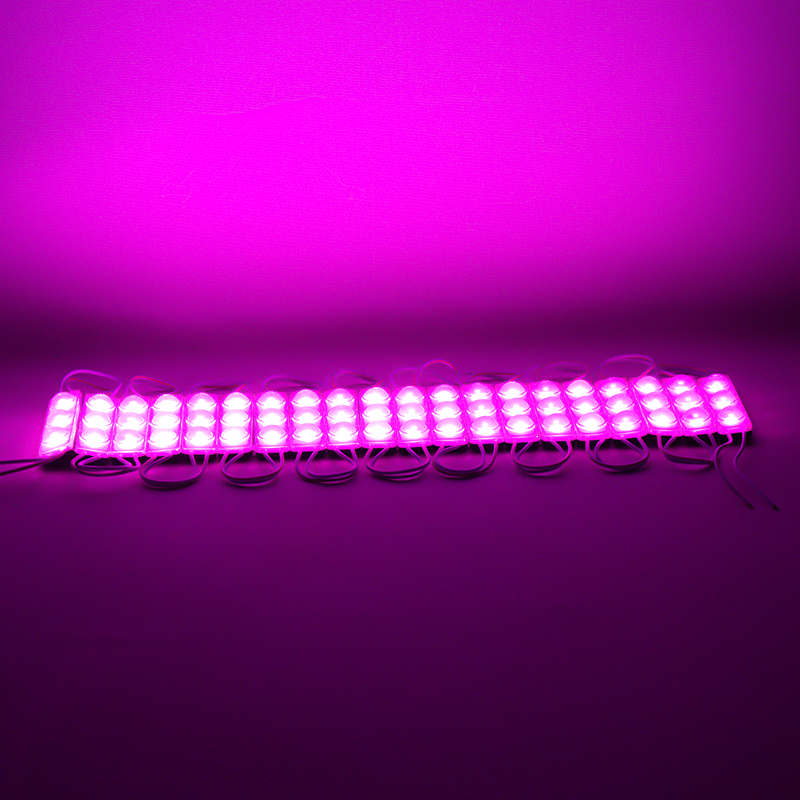 POWERMASTER MODÜL LED 12V 1.5W PEMBE YANIP SÖNEN PARLAK TEK RENK 2835 69X16 MM IP65 160-180LM 160 DERECE